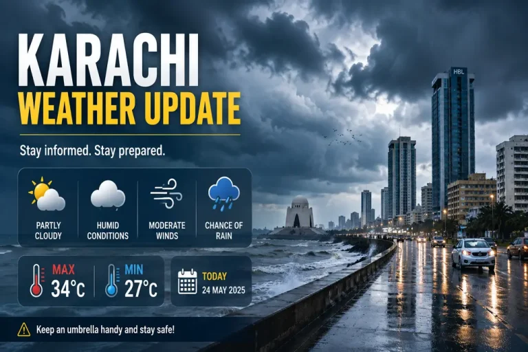 Karachi Weather Update: More Rain Expected as PMD Issues Weekend Forecast Karachi Weather Update