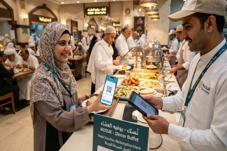 How to Use the Nusuk Meal Voucher Included in Your Umrah Visa Nusuk Meal Voucher