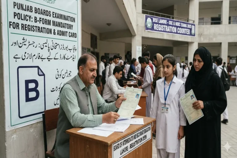 Punjab Board Exams B-Form Policy
