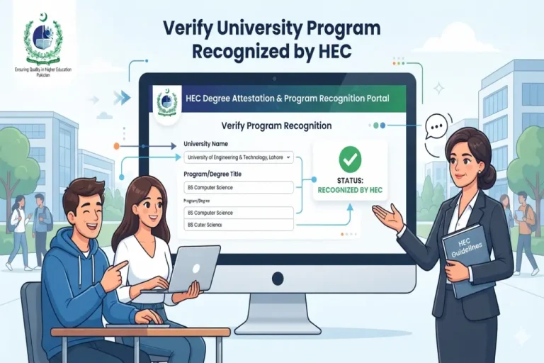 How to Verify if an Online University Program is Recognized by HEC? Verify University Program Recognized by HEC