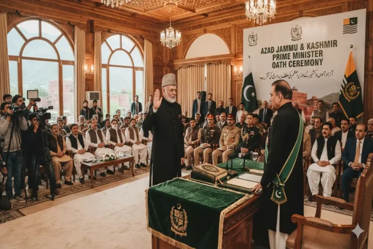 New AJK Prime Minister to Take Oath Today Between 4 PM and 5 PM: Here’s the Full Schedule AJK Prime Minister Oath Ceremony