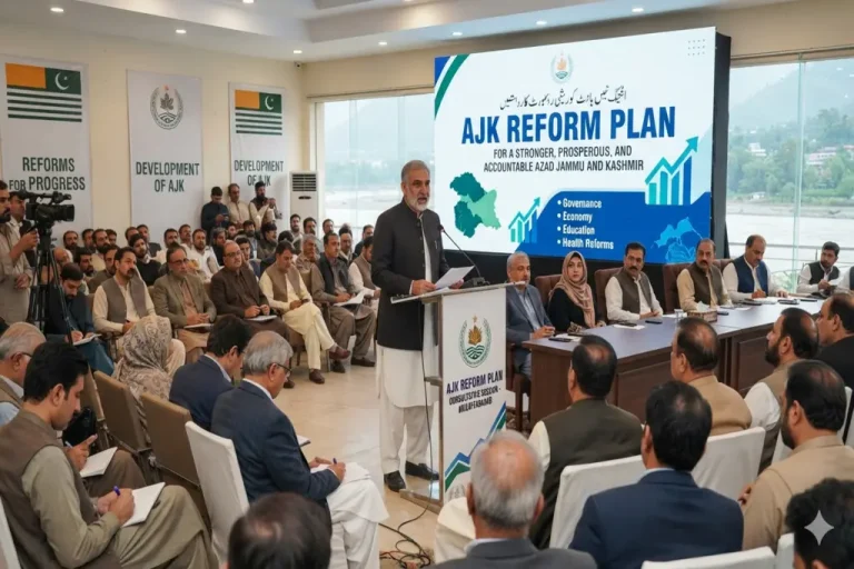Nawaz Sharif Shares 100-Day Reform Plan With AJK Prime Minister to Boost Development AJK Reform Plan