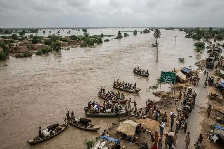 Flood Situation in Indus River