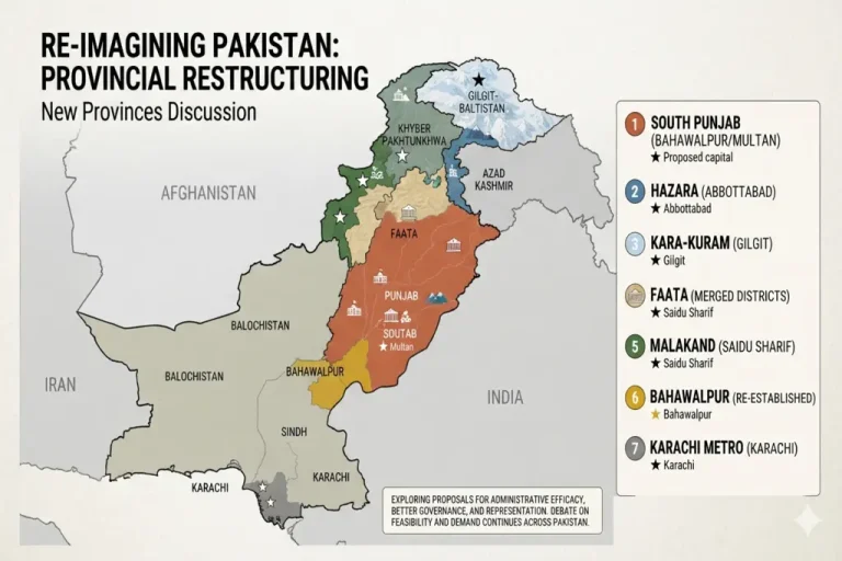 New Provinces in Pakistan