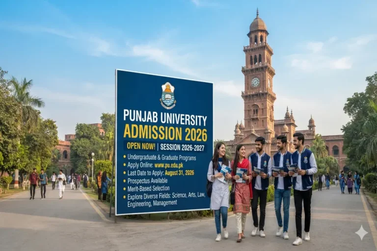 Punjab University Admission 2026: Second Merit List Released, Dues Due August 17 Punjab University Admission 2026