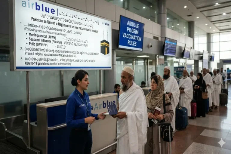 Airblue Issues Health Protocol Compliance Framework for Hajj and Umrah Airblue Pilgrim Vaccination Rules