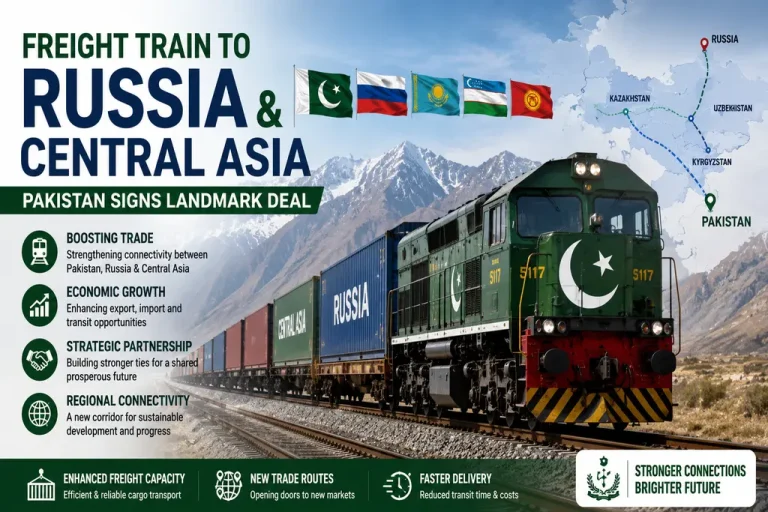 Pakistan Railways Signs Landmark Deal for Freight Train to Russia and Central Asia Freight train