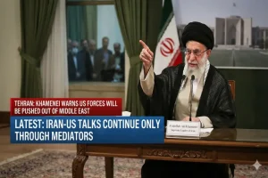 Khamenei Warns US Forces Will Be Pushed Out of Middle East as Iran-US Talks Continue Only Through Mediators Khamenei Warns US Forces Will Be Pushed Out of Middle East as Iran-US Talks Continue Only Through Mediators