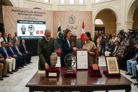 US Returns 36 Stolen Artifacts to Pakistan Pakistan Stolen Artifacts Repatriation