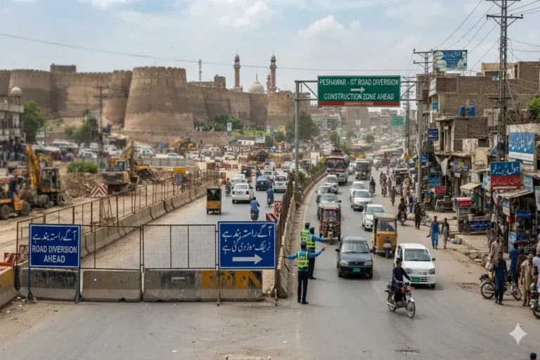 Rawalpindi Traffic Plan for Peshawar Road Remodeling Project Explained Peshawar Road Traffic Diversion