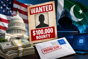 US Announces $100,000 Bounty for Pakistani Behind $126M Postage Scam Faheem Akram US Postal Fraud Bounty