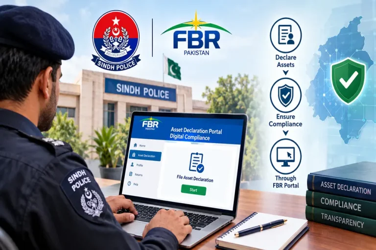 Sindh Police Asset Declaration FBR Portal